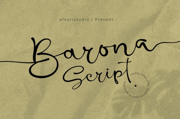 Barona Script: A Graceful Typeface for Elegant Editorial Design