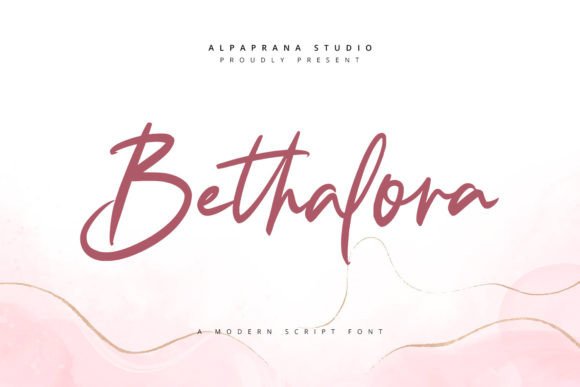Bethalora: The Signature Script Font That Elevates Digital Marketing Design