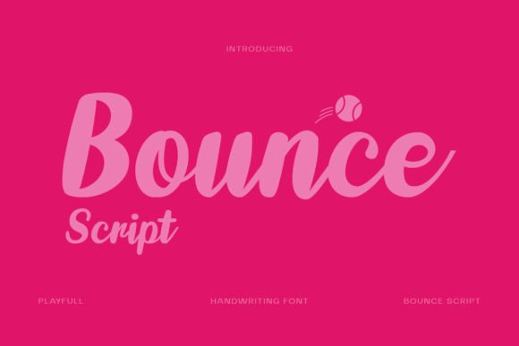 Bounce Script: A Playful Font That Elevates Small Business Branding