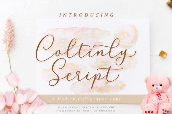 Coltinly Script: A Modern Calligraphy Font for Crafters and Makers