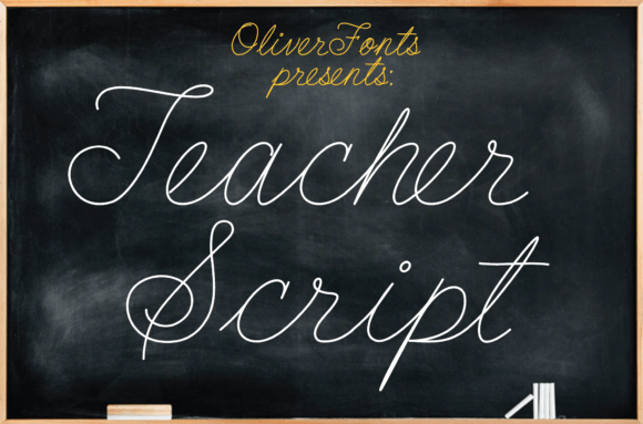 Elegant Handwritten Charm with Teacher Script Font