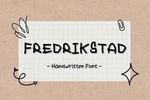 Fredrikstad Font: A Handwritten Script for Friendly Business Branding