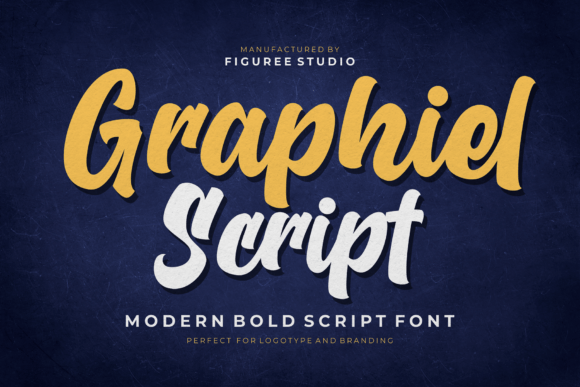 Graphiel Script: A Bold Modern Typeface for Crafters and Product Designers