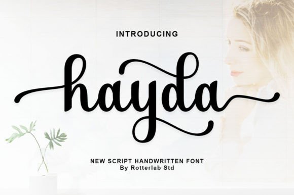 Hayda Script: A Modern Calligraphy Font That Elevates Campaign Visuals