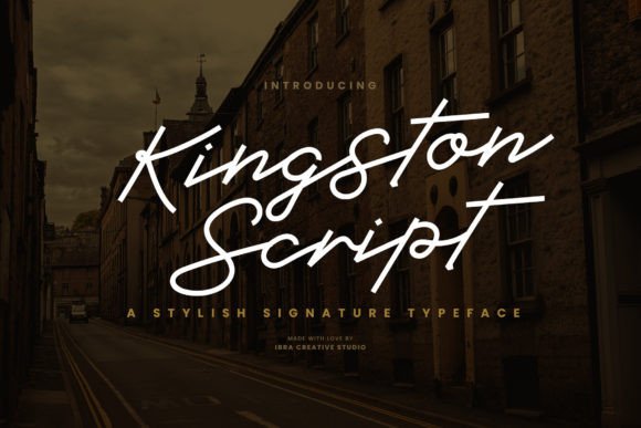 Kingston Script: Elevate Your Digital Campaigns with a Sophisticated Signature Typeface