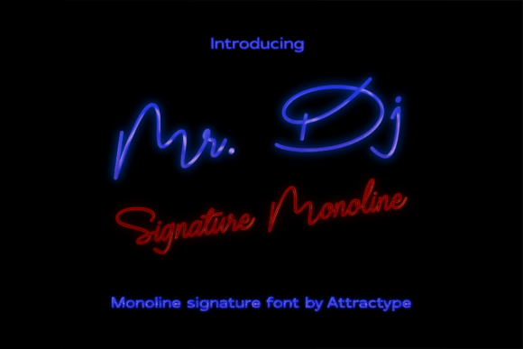 Mr Dj Monoline: A Script Typeface That Elevates Small Business Branding