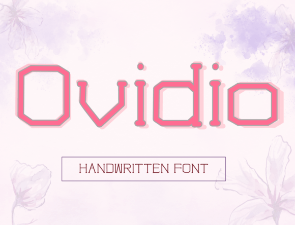 Ovidio: A Timeless Handwritten Font for Elegant Branding