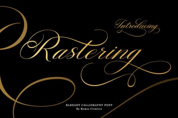 Rastering: Elevating Editorial Design with a Refined Script Font