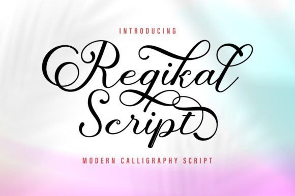 Regikal Script: A Modern Calligraphy Typeface for Web Design and Digital Branding