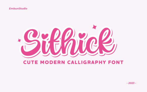 Sithick: A Fresh Handwritten Font for Modern Web Design